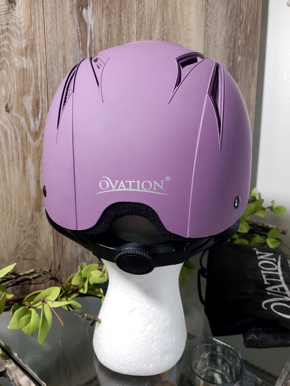 Ovation Purple Lavender Childrens Riding Deluxe Schooler Helmet Size XS/S 48-52" - Picture 6 of 14